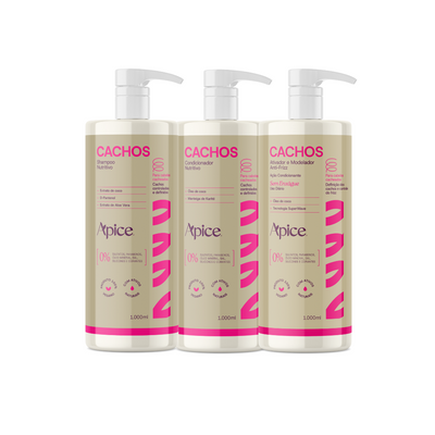 Kitão Cachos NOVA FRAGRÂNCIA - Shampoo, Condicionador e Ativador (3 itens)
