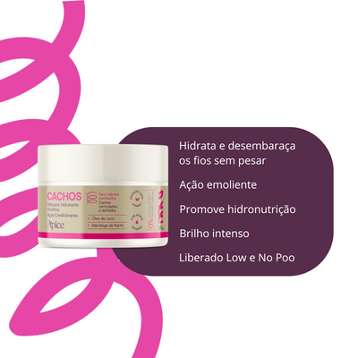 Kit Cachos NOVA FRAGRÂNCIA - Shampoo, Condicionador e Máscara (3 ITENS)
