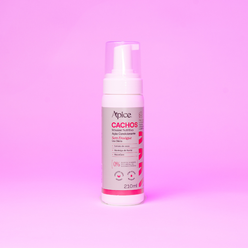 Mousse Nutritivo Cachos 210 ml - Low Poo - NOVA FRAGRÂNCIA