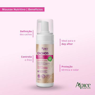 Kit Cachos Finalizadores - Mousse, Gelatina Ativadora, Ativador e Modelador e Spray Finalizador