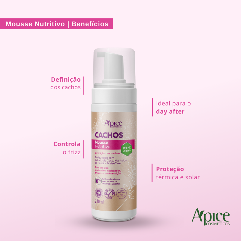 Kit Cachos Finalizadores - Mousse, Gelatina Ativadora, Ativador e Modelador e Spray Finalizador