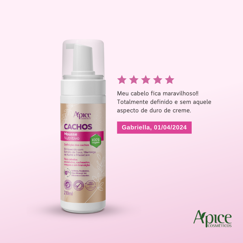 Kit Cachos Finalizadores - Mousse, Gelatina Ativadora, Ativador e Modelador e Spray Finalizador