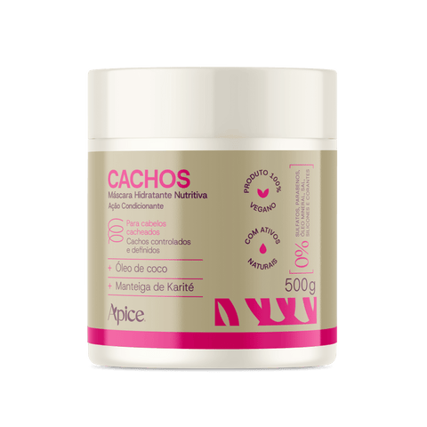 Máscara Cachos Hidratante Nutritiva 500g - NOVA FRAGRÂNCIA