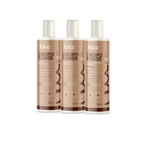 Kit Crespo Power - Co Wash, Condicionador e Gelatina (3 ITENS)