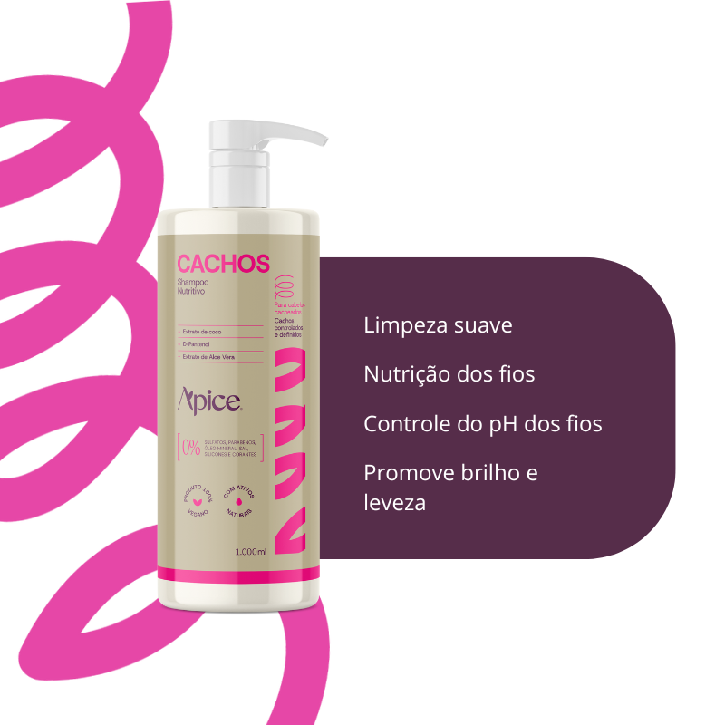 Kitão Cachos NOVA FRAGRÂNCIA- Shampoo, Condicionador, Ativador, Gelatina e Mascara (5 itens)