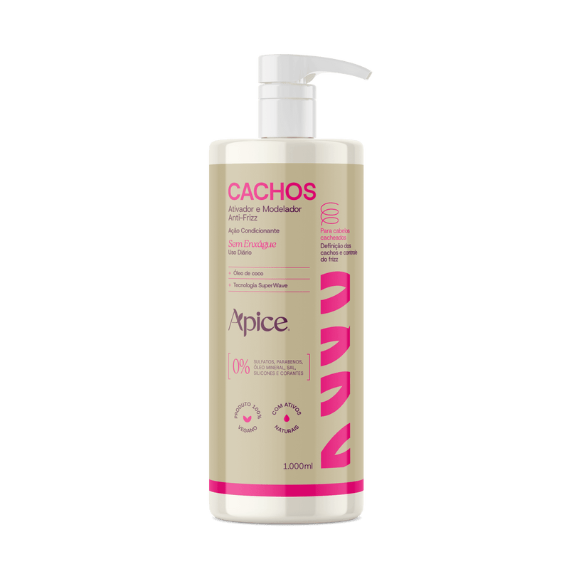 Ativador e Modelador Anti-Frizz Cachos 1000 ML - NOVA FRAGRÂNCIA