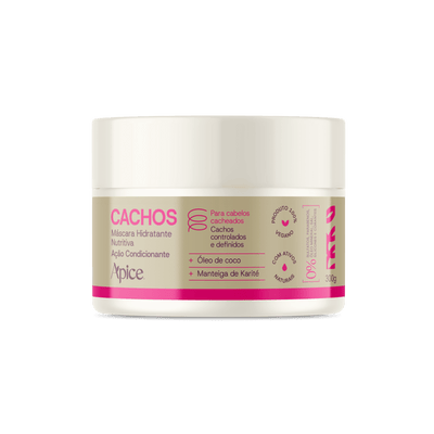 Máscara Cachos Hidratante Nutritiva 300g - NOVA FRAGRÂNCIA