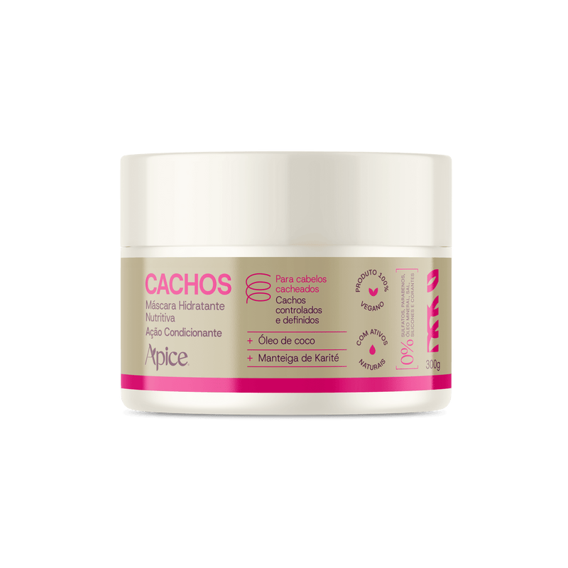 Máscara Cachos Hidratante Nutritiva 300g - NOVA FRAGRÂNCIA