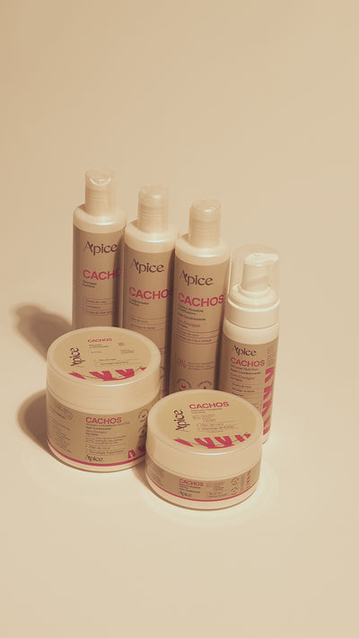 Kit Cachos NOVA FRAGRÂNCIA - Shampoo, Gelatina, Máscara e Ativador (4 ITENS)