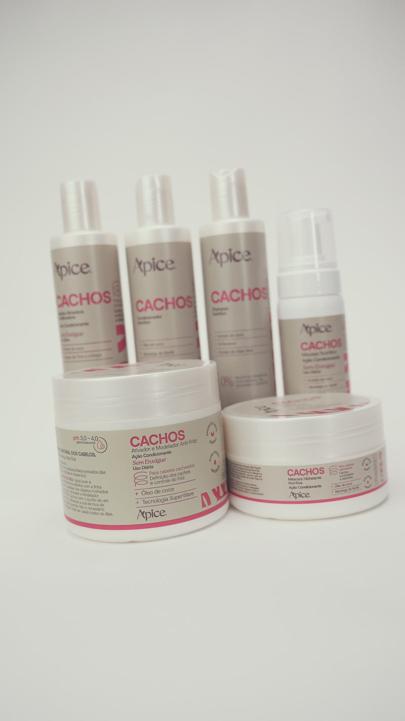 Kit Cachos Finalizadores NOVA FRAGRÂNCIA - Ativador, Gelatina e Mousse (3 itens)