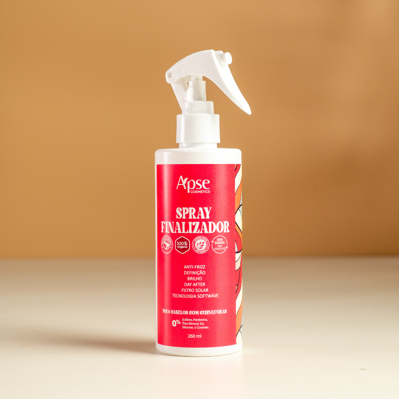 Spray Finalizador - para cabelos com curvatura 260 ml - No Poo / Low Poo - Ação Condicionante