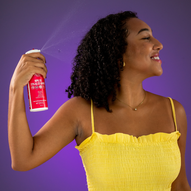 Spray Finalizador - para cabelos com curvatura 260 ml - No Poo / Low Poo - Ação Condicionante