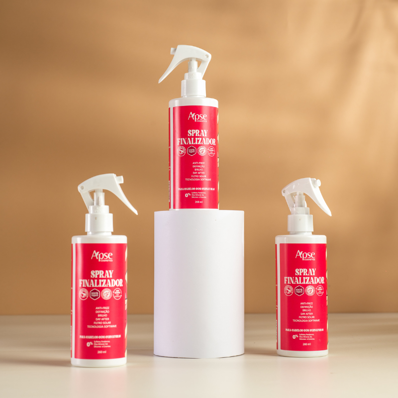 Spray Finalizador - para cabelos com curvatura 260 ml - No Poo / Low Poo - Ação Condicionante